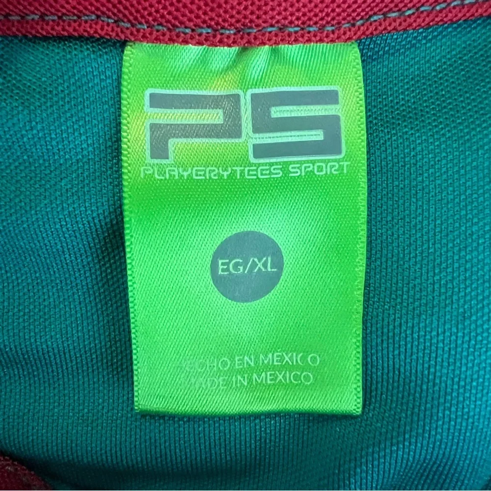 Playerytees Men's Emerald Green Polo Shirt Classic 3-Button Placket Size XL, EUC - Picture 4 of 5